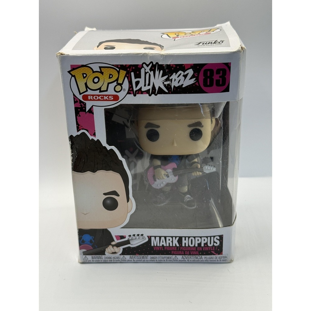 Funko Pop Rocks Blink-182 Mark Hoppus #83 Vinyl Figure Music Toy Box Wear